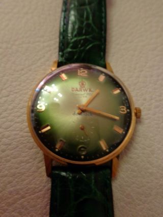 Ausgefallene Armbanduhr Darwil Aus Den 60er Jahren - Sammlerstück Bild