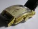 Seltene Vintage Roamer Incabloc Armbanduhr Tank & Glas Gewölbt Rarität Nachlass Armbanduhren Bild 3