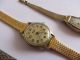 Konvolut 3 Alte Antik Uhren Damen Armbanduhr Aho Dugena Bwc Läuft Armbanduhren Bild 2