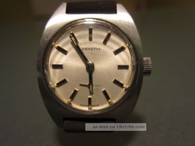 Zenith Nos Handaufzug Stahl Verschraubt Runs - Ref.  Nr.  :112 E 099 Armbanduhren Bild