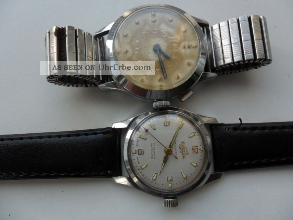 Enicar Sherpa Und Eine Blindenuhr Für Bastler Armbanduhren Bild