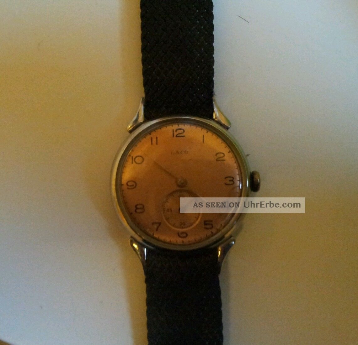 Herrenarmbanduhr Laco,  Handaufzug,  Kal.  Laco 526,  40er/50er Jahre Armbanduhren Bild