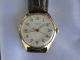 Alte Hau Junghans 15 Jewels J 98 Aus Den 50er Jahren Vergoldet 20 Mk Armbanduhren Bild 1