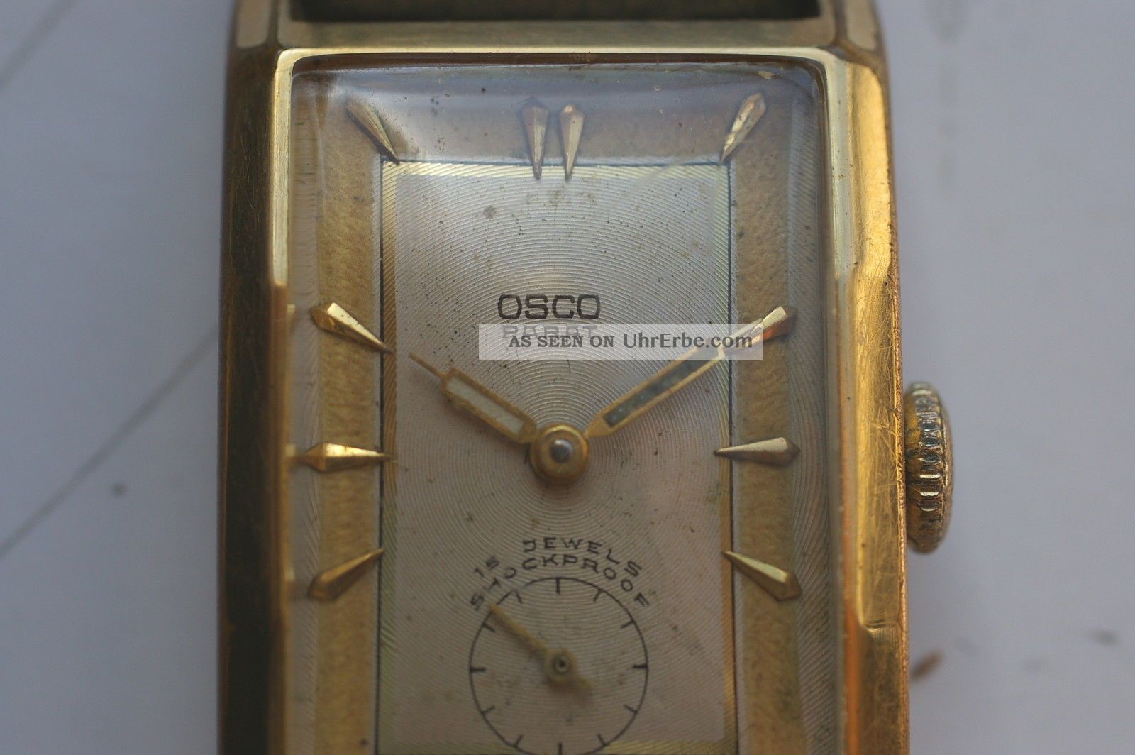 Osco Parat Armbanduhr Der 1940er Jahre Formwerk Kaliber Osco 42 Sammleruhr Armbanduhren Bild
