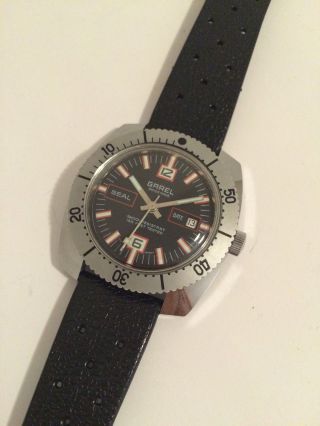 Taucheruhr Garel Seal Uhr Date Herrenuhr Vintage 1965 Ungetragen Swiss Made Bild