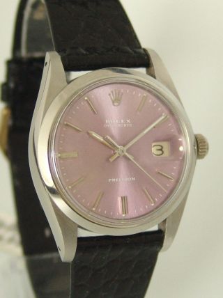 Rolex Oysterdate Precision Ref: 6694,  Pink - Dial,  Baujahr: 1970,  Top Bild