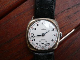 Omega Herren Armbanduhr Mechanisch,  Silber,  30 - Er Jahre - - In Ordnung Bild