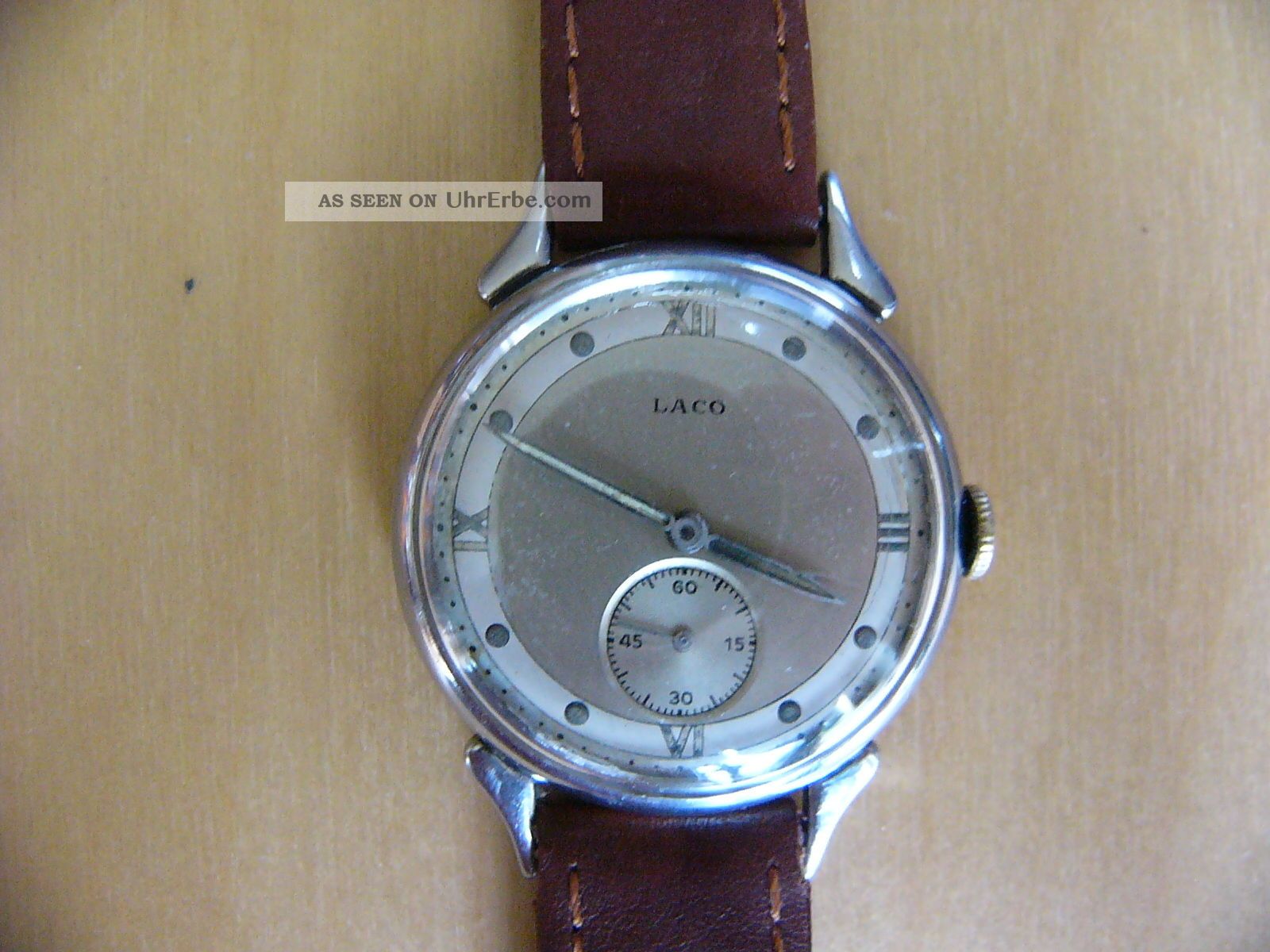 Herrenarmbanduhr Laco,  Handaufzug,  Kal.  Laco 526,  40er/50er Jahre Armbanduhren Bild