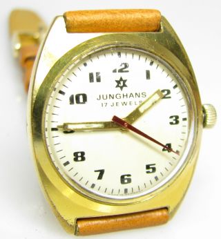 Junghans Mechanische Armbanduhr Mit Werk J 620.  56 Von 1975 Bild