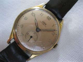 Alte Arsa Incabloc Armbanduhr 30er Jahre Swiss Made Kupferfarbenes Zifferblatt Bild