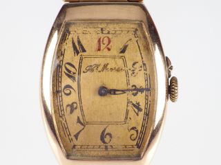 Henry Moser Herren Armbanduhr 585 Gold Charkow 1941 - 42 Bild