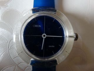 Blaue Orion Swiss Armbanduhr Handaufzug Bild