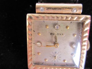 Alte Bulova Armbanduhr Handaufzug Bild