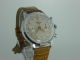Heuer Vintage Chronograph Landeron 48 Handaufzug Herrenuhr 34 Mm Armbanduhren Bild 3