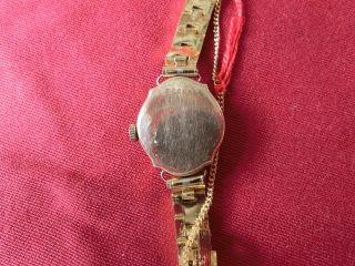 Damenuhr Von Tellus - Uhr Aus Echtgold 585 - 14 Karat - Armband Vergoldet Bild