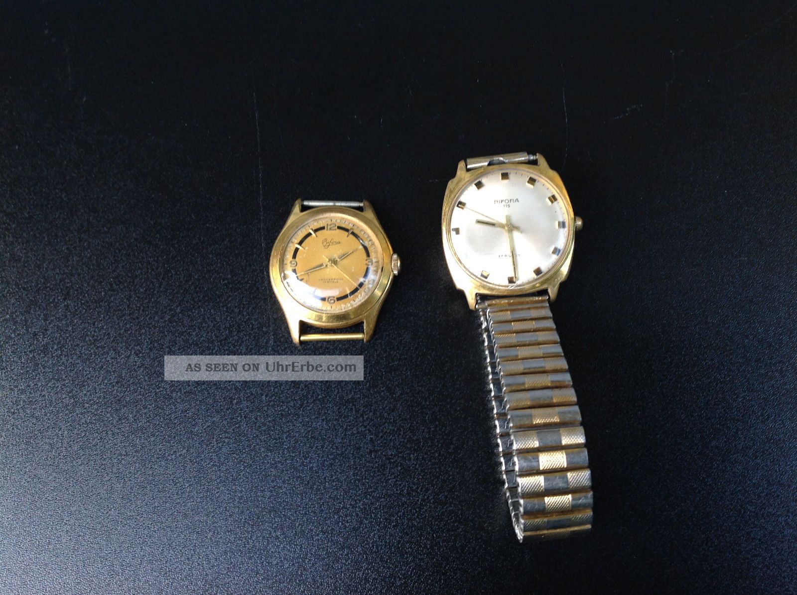 Zwei Alte Bifora Uhren Aus Nachlass Vintage Uhren Armbanduhren Bild