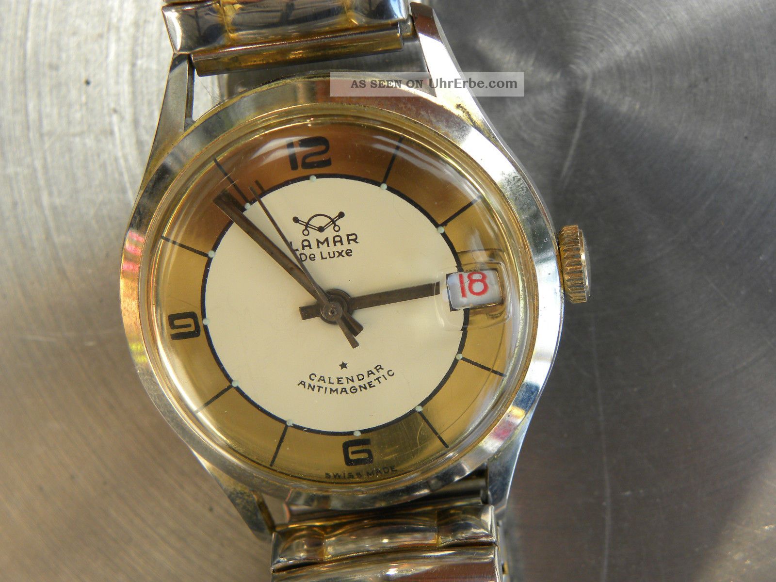 Lamar De Luxe Calendar Swiss Made H Aufzug