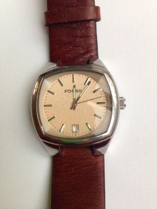 Fossil Uhr Watch Arkitekt Unisex - Echt Leder - Vintage - Top Bild