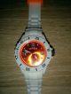 Viper Silikonuhr Silikon Uhr Watch Silikonband Sport Quarz Armbanduhr Orange Armbanduhren Bild 1
