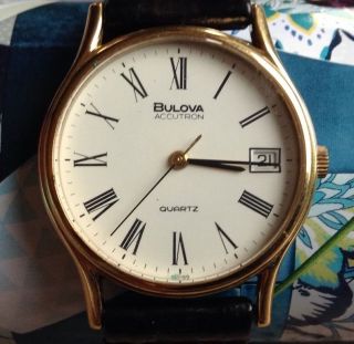 Vintage Bulova Accutron Quarz Armband Uhr Look Bild