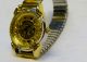 Damen Armband Uhr Fossil Gold Farben Flex Armband Mit Neuer Batterie Ag4 Armbanduhren Bild 5