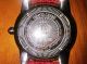Roberto Cavalli Damen Uhr Swarovski Rochenleder Rot Silber Uvp 690€ Armbanduhren Bild 3