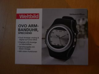 Ovo Armbanduhr,  Sprechend,  Quartz,  Analog,  Digital Bild