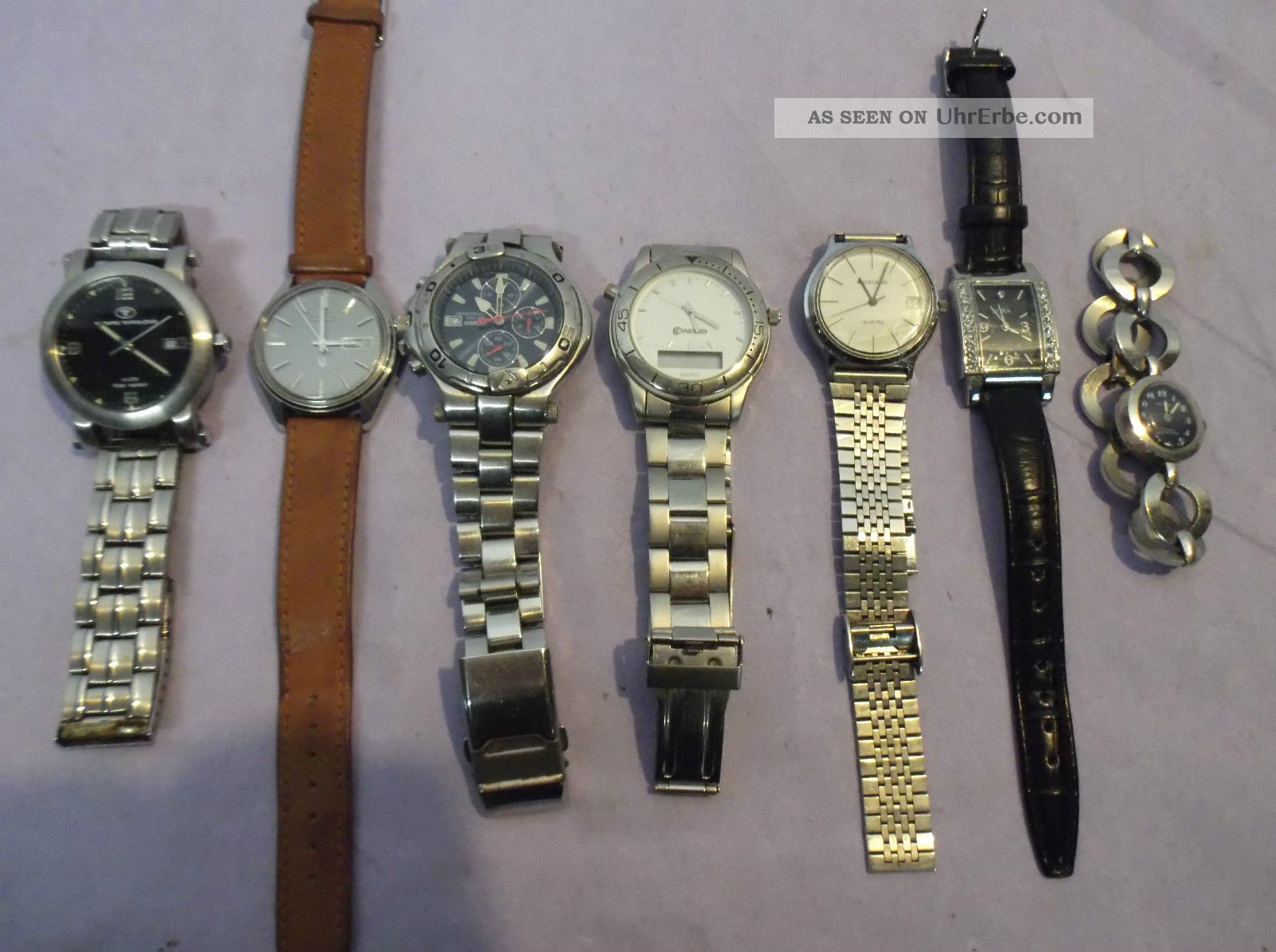 7 Herren / Damen Uhren Konvolut/sammlung - Uhr - Citizen - Tom Taylor - Junghans Armbanduhren Bild
