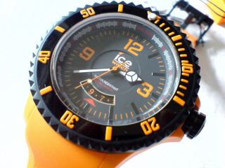 Ice Watch Surf Extra Big 6cm 20atm Exklusiv Swiss Made,  Ovp Uvp249€ Orange Bild