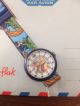 Flik Flak Uhr Neue Batterie Modell1997 Unicef Karte Malkarte Peru O V P Armbanduhren Bild 1