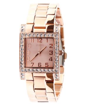 Guess Watch Damen - Armbanduhr Uhr Damenuhr Gold Strass Rose` Gold Bild