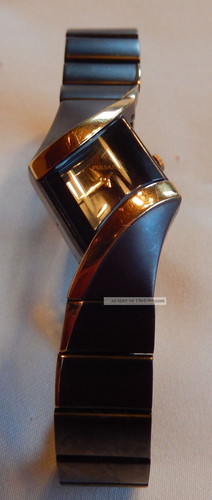 Asymetrische Damenuhr Pulsar Uhr Vc - 10 X031 Armbanduhren Bild