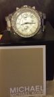 Michael Kors Chronograph Silber Mk5397 Wasserdicht Zirkonia Armbanduhren Bild 9