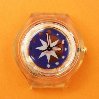 Swatch Golden Island Ersatz Uhrwerk Gehäuse Ohne Armband Mit Neuer Batterie Top Bild