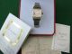 100 Orig Montres Santos Cartier Damen Uhr Id 1057930 Stahl Gold Quarz Papiere Armbanduhren Bild 6