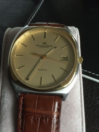 Iwc Vintage Classic Flache Uhr,  Bicolor,  Datum Bild