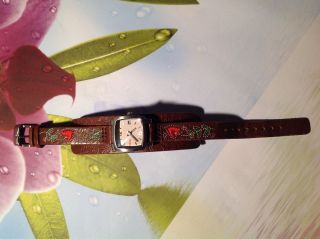 Fossil Damenuhr Leder Mit Stickerei Jr - 1113 Bild