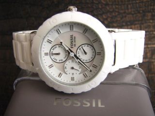 Fossil Damenuhr Keramik Multifunktion Ce1000 Bild