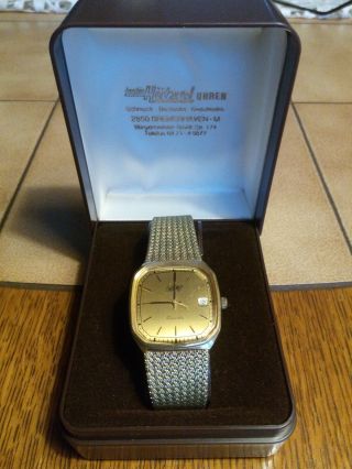 Armbanduhr Für Herren Marke Bwc Quartz 90er Jahre Aus Einem Nachlass Bild