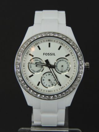 Fossil Stella Kalender Damenuhr Es1967 Uvp 99€ Bild