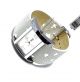 Uhr - Armbanduhr - Orig.  Mango - Weißes Leder M.  Sternen - M.  Etikett Armbanduhren Bild 4