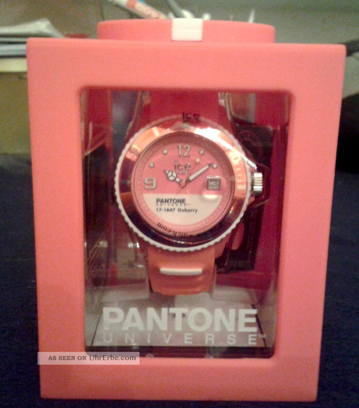 Ice Watch Pantone Universe Jazzy Uhr Armbanduhr Pink Rosa Rot Armbanduhren Bild
