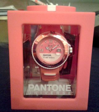 Ice Watch Pantone Universe Jazzy Uhr Armbanduhr Pink Rosa Rot Bild