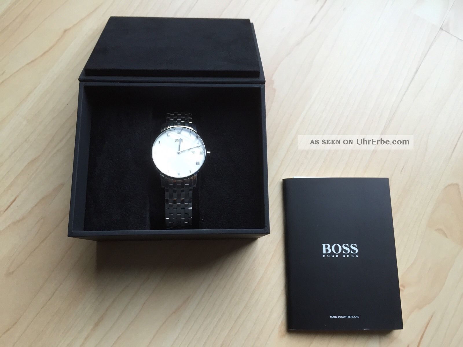 Hugo Boss Black Herrenuhr Edelstahl Klassisch Armbanduhren Bild