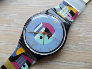 Swatch Gb141 Gold Inlay 1991/ / Ovp Bild