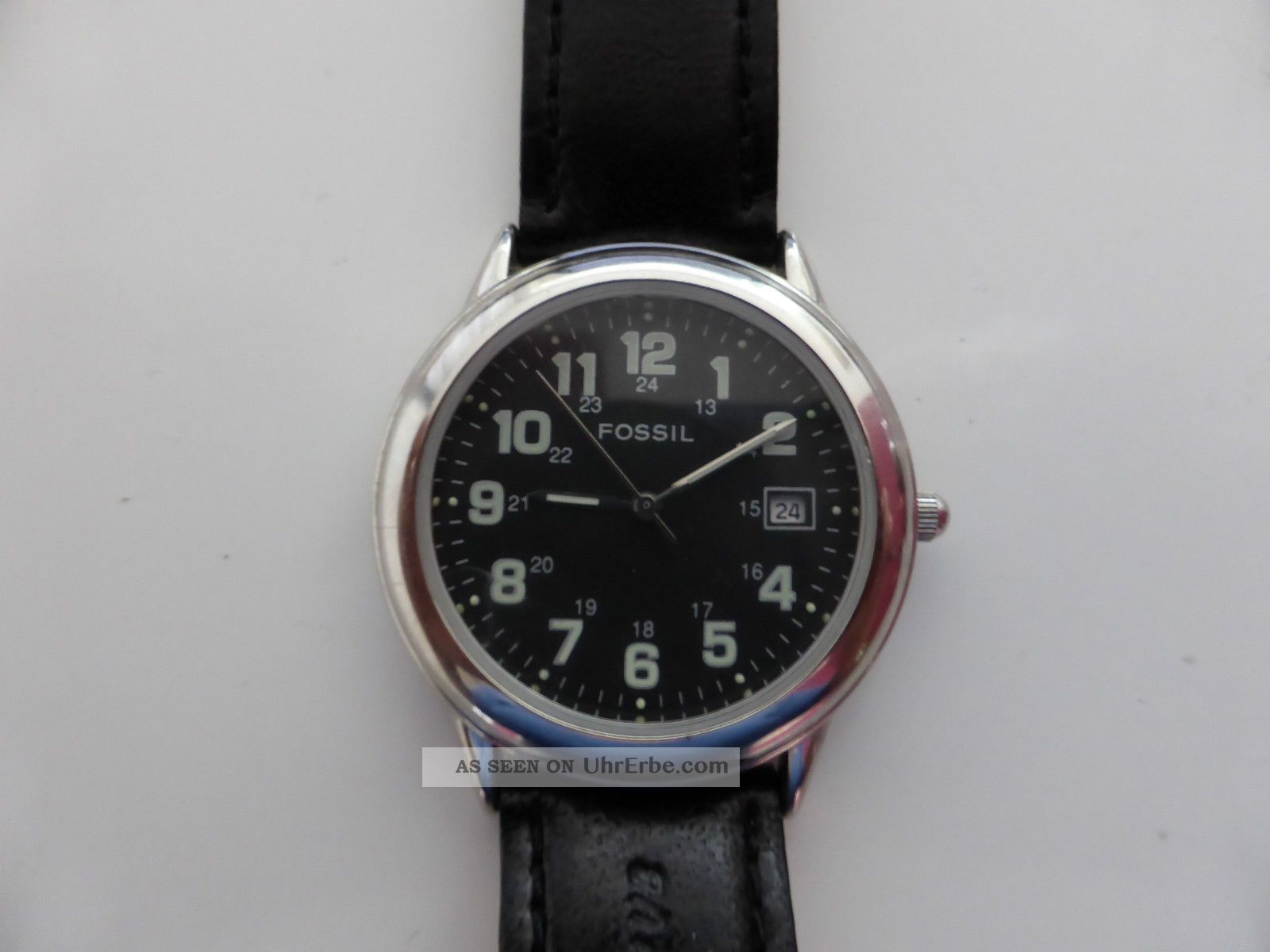 Fossil Armbanduhr Edelstahl - Quarz - Uhr Mit Leder - Armband Armbanduhren Bild