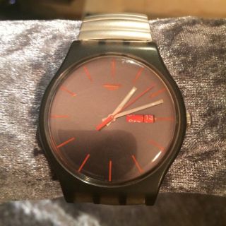 Swatch Gent Warm Rebel Suom702 Ovp Nib Designklassiker Einzelstück Flexband Bild