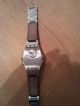 Wow Sammlerstück Swatch Chrom/schwarzes Leder/swarowski Steine Armbanduhren Bild 2