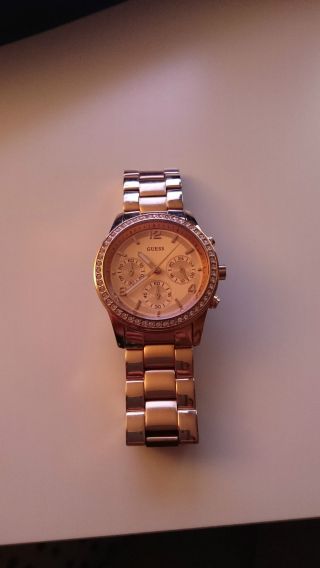 Goldene Guess Damen Armbanduhr W0122l3 Bild