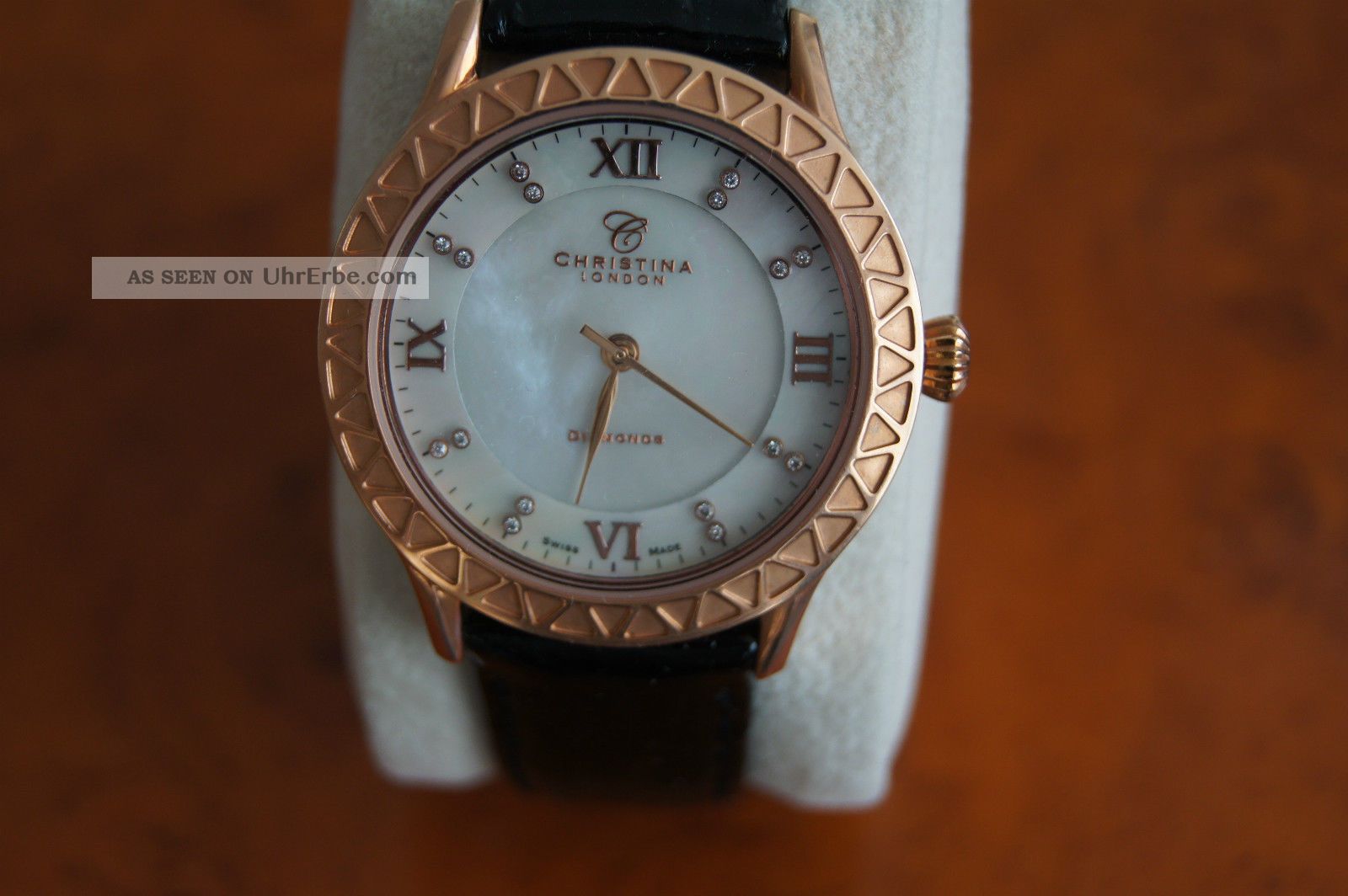 Christina London Damenuhr Swiss Made Uhr Mit Diamanten Armbanduhren Bild